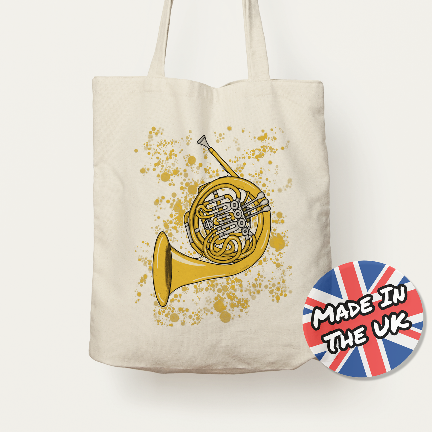 French Horn Tote Bag - Brass Musician Tote Bag - Horn Player Gift