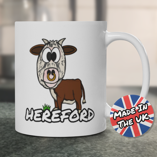 Hereford Mug - Funny Hereford Bull Mug - Herefordshire Gift