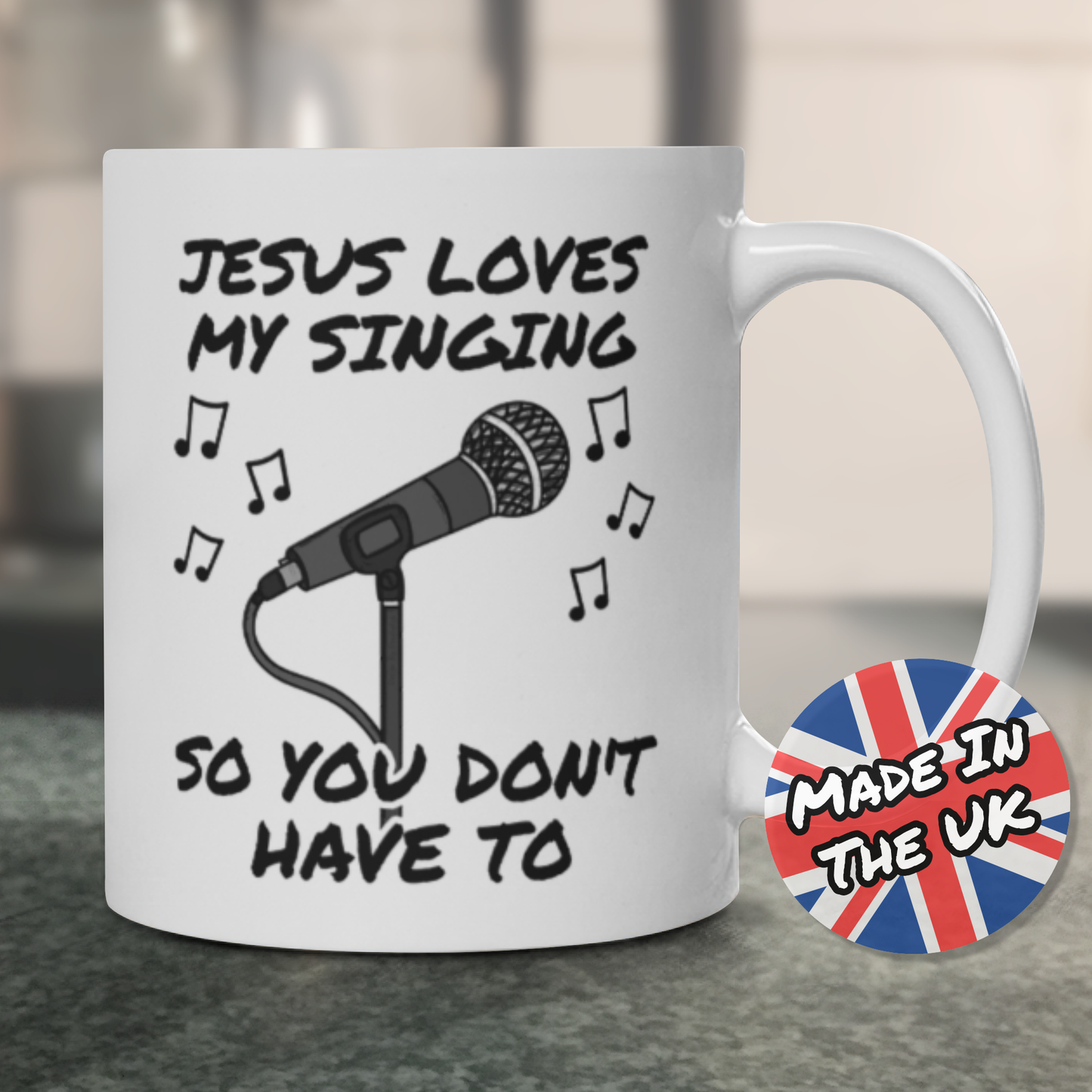 Church Singer Mug - Jesus Loves My Singing - Worship Vocalist Gift