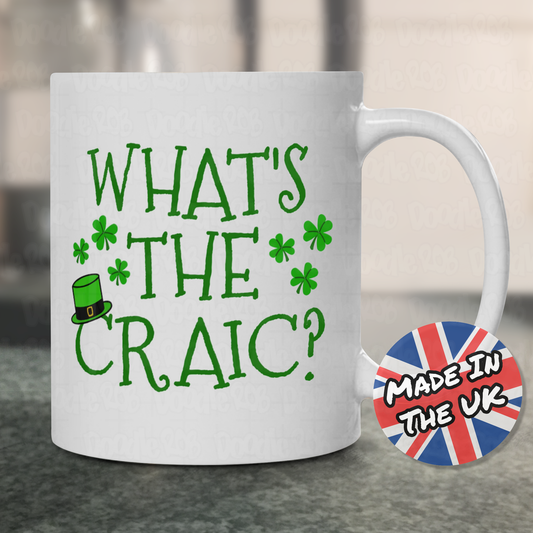What's The Craic Mug - Funny Irish St Patrick's Day Gift