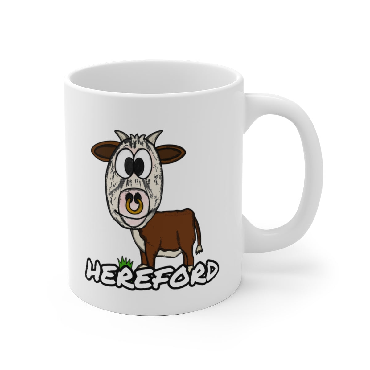 Hereford Mug - Funny Hereford Bull Mug - Herefordshire Gift