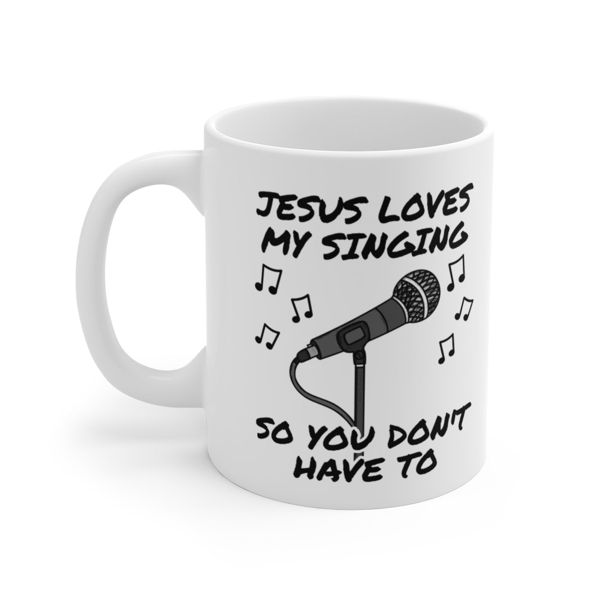 Church Singer Mug - Jesus Loves My Singing - Worship Vocalist Gift