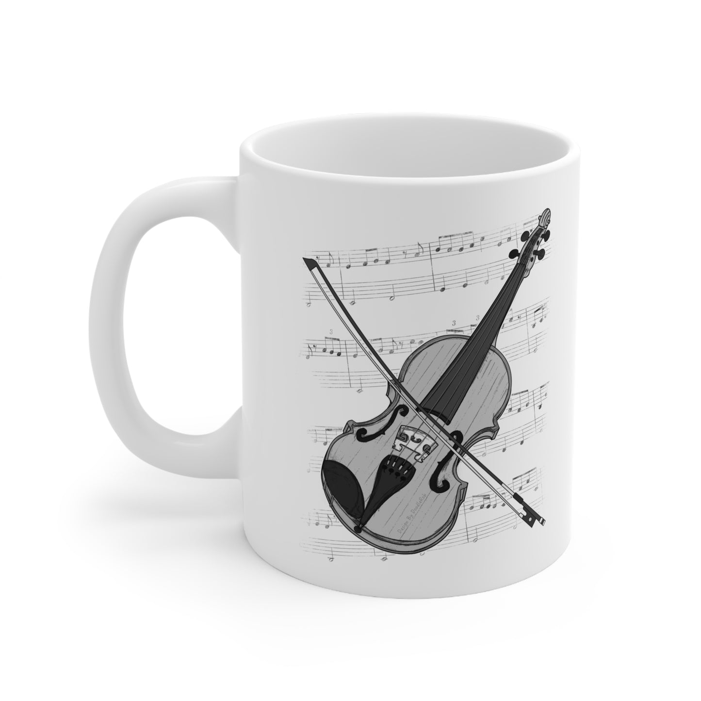 Violin Music Notation Mug - Violinist Mug - String Musician Gift