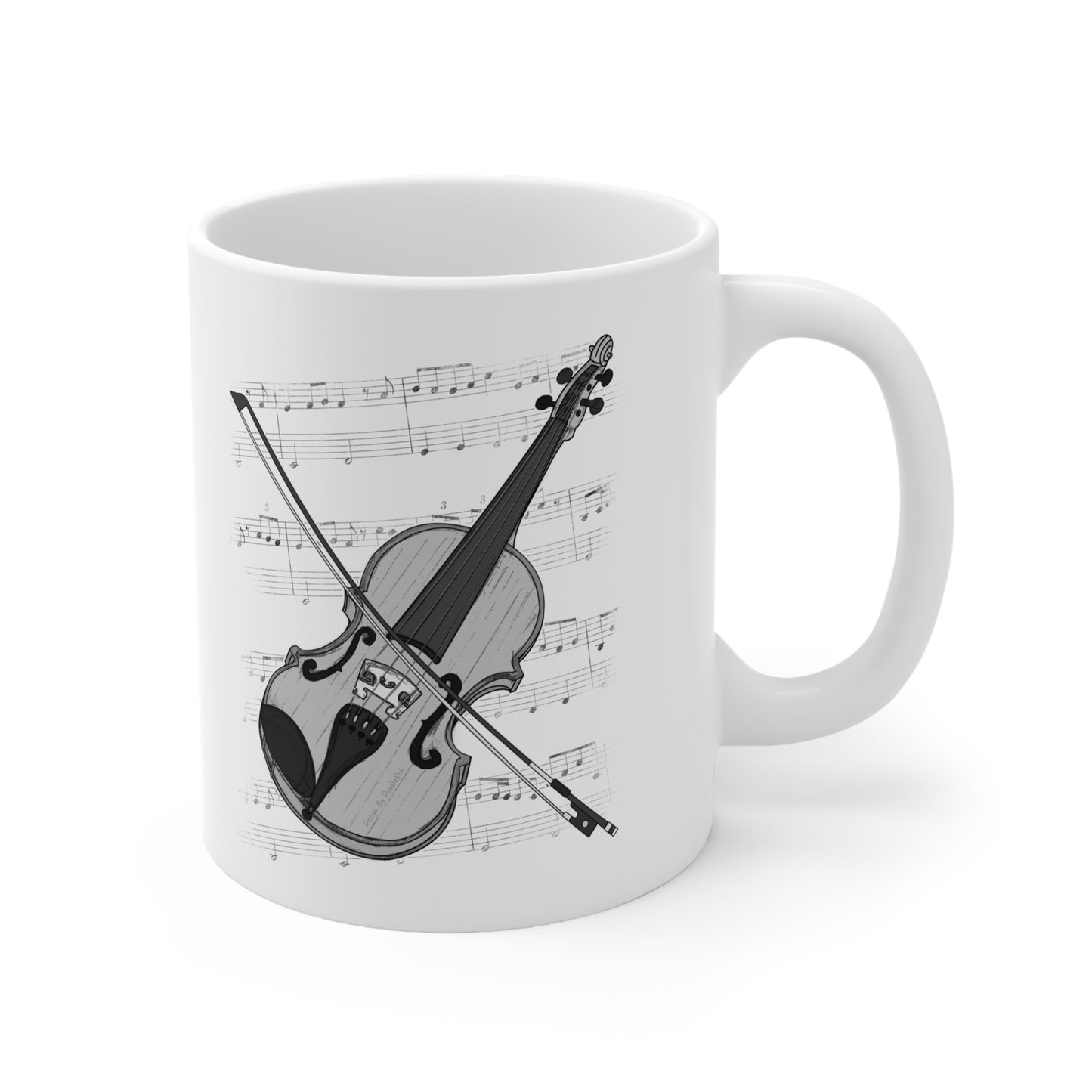 Violin Music Notation Mug - Violinist Mug - String Musician Gift